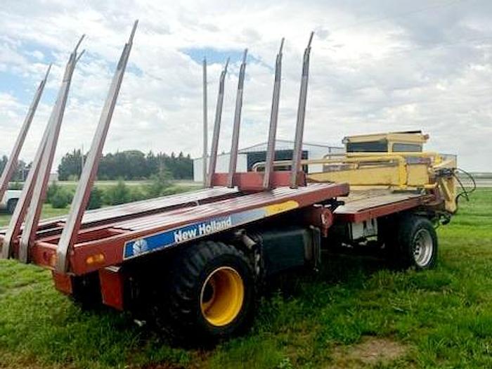 Used 2008 New Holland H9880 Balewagon w/ Mil-Stak Clamp