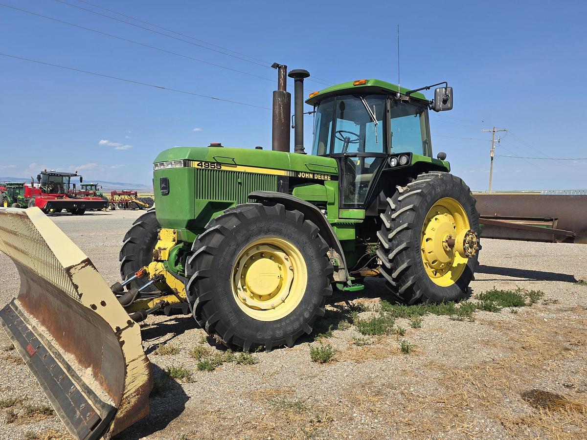 Used John Deere 4955 Tractor w/ Front + Rear Blades
