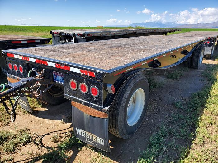 Used 2016 Western Flatbed Triple Trailer Set - 30' + 24' + 24'