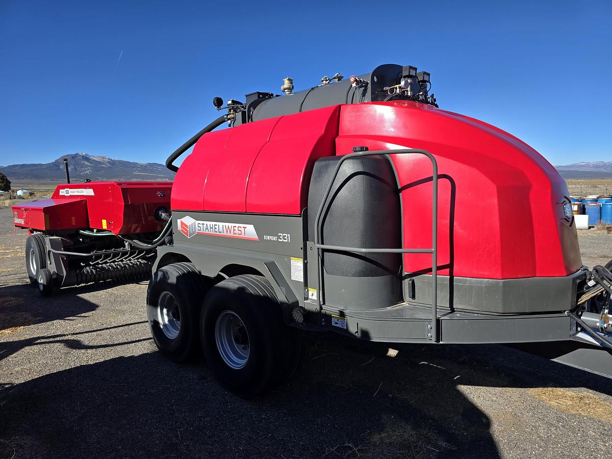 Used 2024 Massey Ferguson 1844S Baler + Staheli DewPoint 331 Hay Steamer