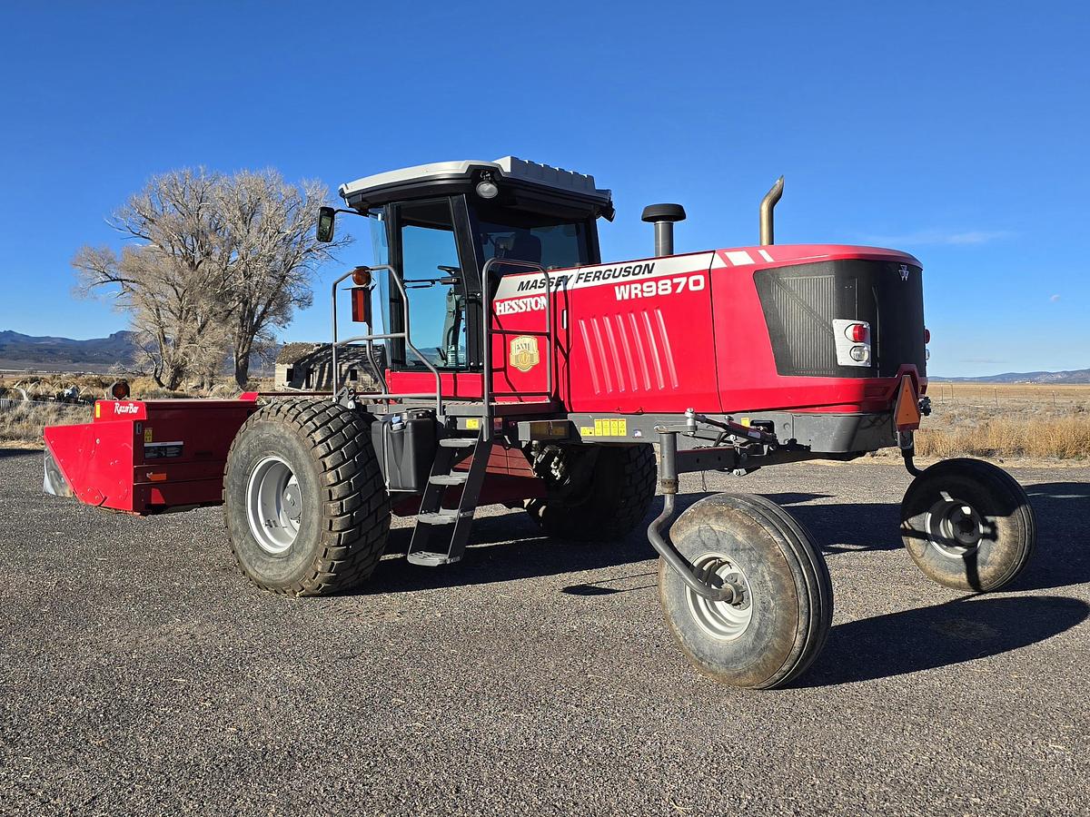 Used 2017 Massey Ferguson WR9870 Windrower w/ 700 hrs