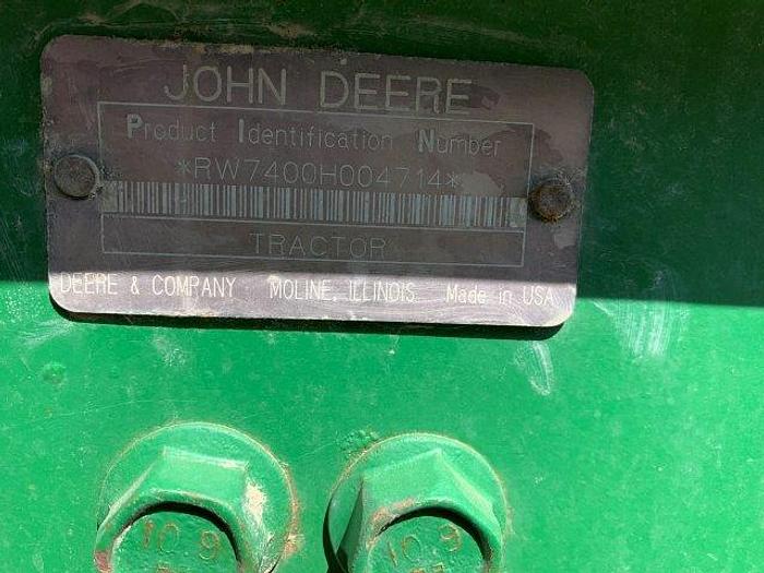 Used John Deere 7400 MFWD Tractor