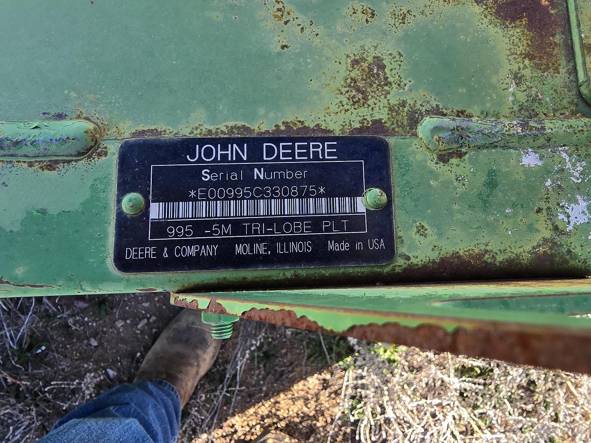 Used 2007 John Deere 995 Rotary Header