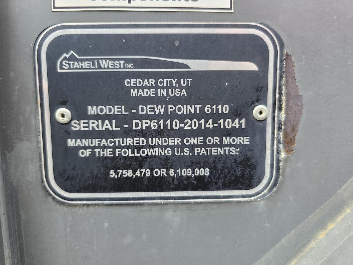 Used 2014 Staheli-West Dew Point 6110 Hay Steamer
