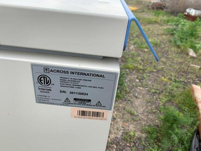 Used 2020 Across International -86C Ultra Low Temp Chest Freezer Glacier-21C