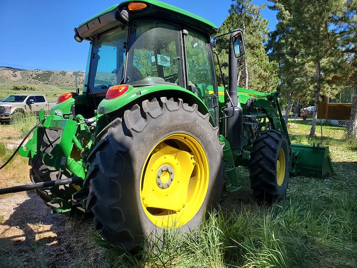 Used 2021 John Deere 6105E Tractor w/ Loader - 600 Hrs