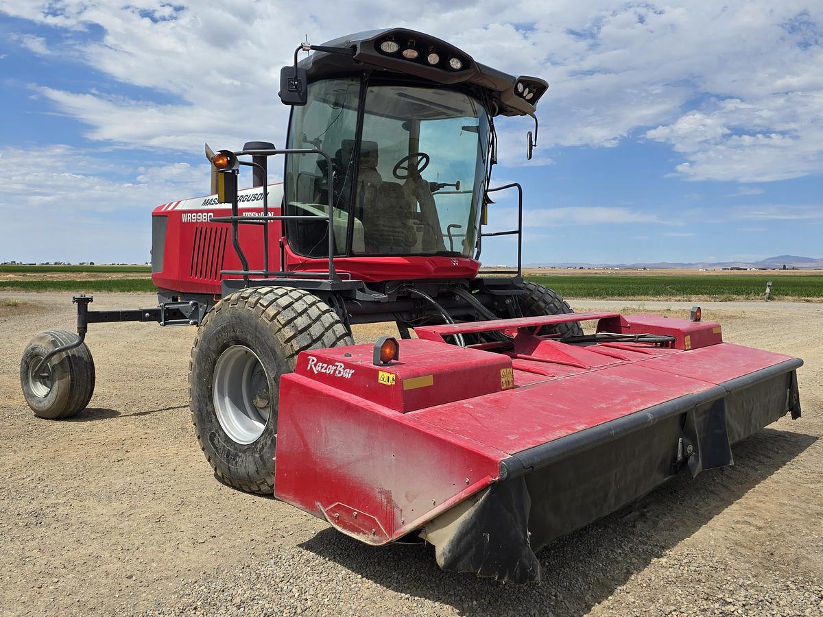 Used Massey Ferguson WR9980 Rotary Windrower w/ 1500 hrs