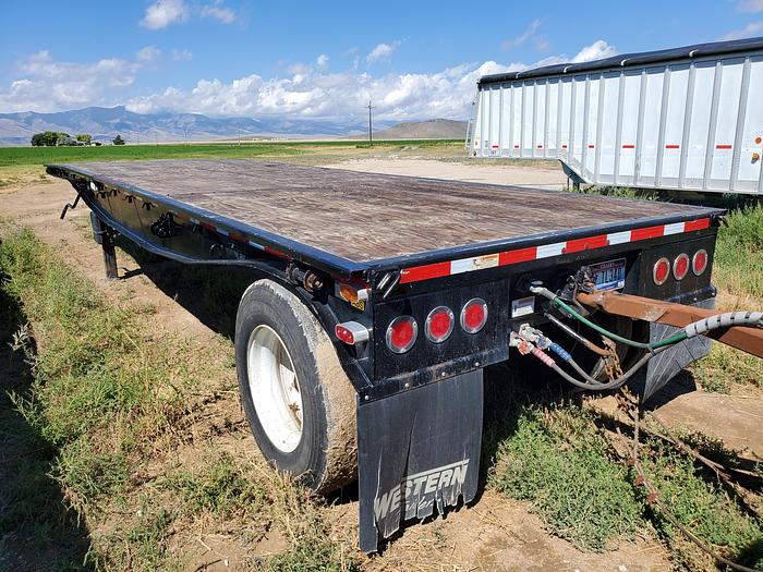 Used 2016 Western Flatbed Triple Trailer Set - 30' + 24' + 24'