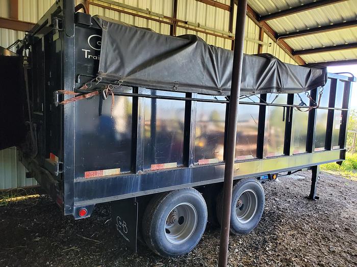 Used 2015 C&B 16' Dump Trailer - 20K gvwr