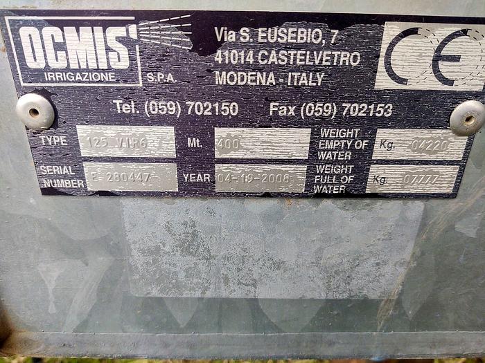 Used 2008 OCMIS 125 VIR6 Hose Reel
