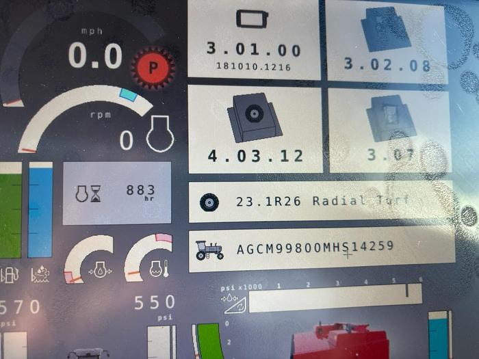 Used 2021 Massey Ferguson WR9980 Windrower w/ 885 hrs