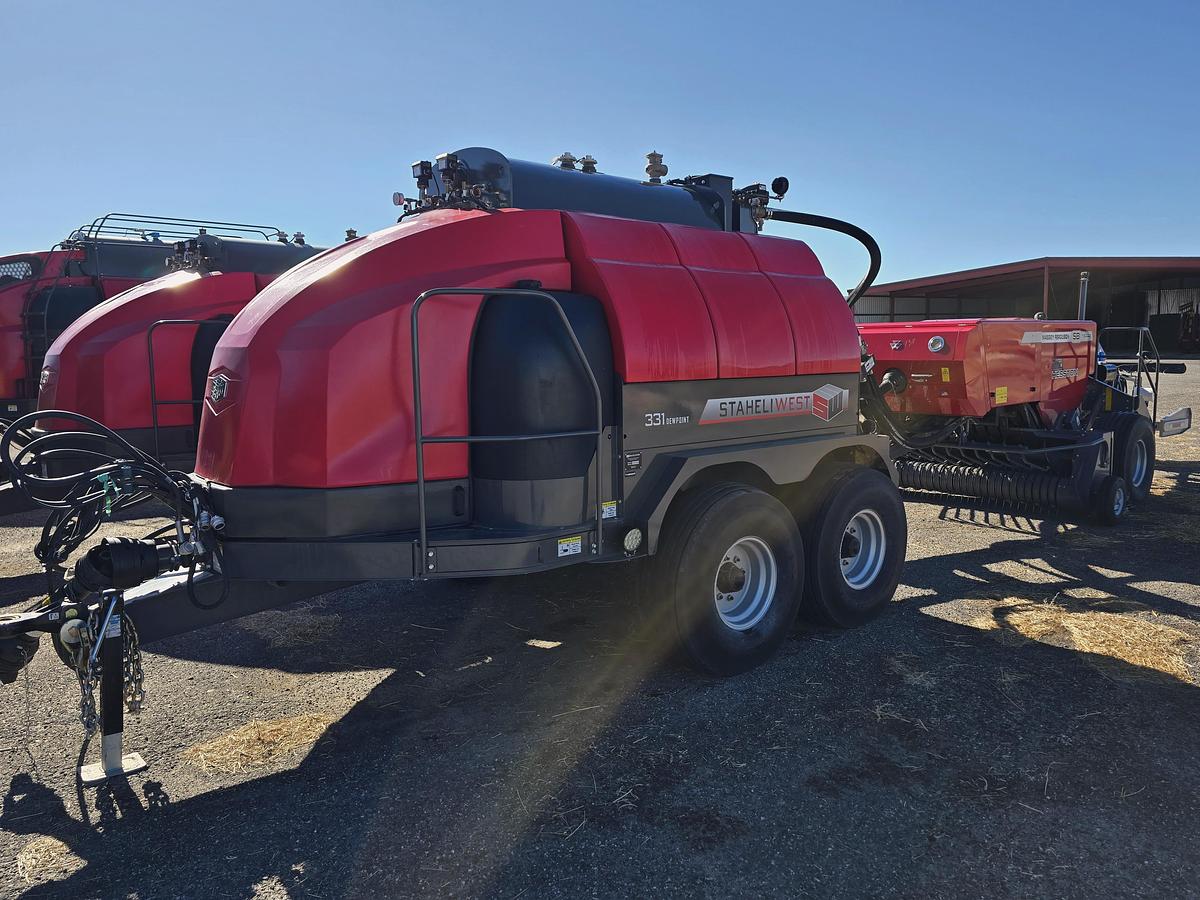 Used 2024 Massey Ferguson 1844S Baler + Staheli DewPoint 331 Hay Steamer