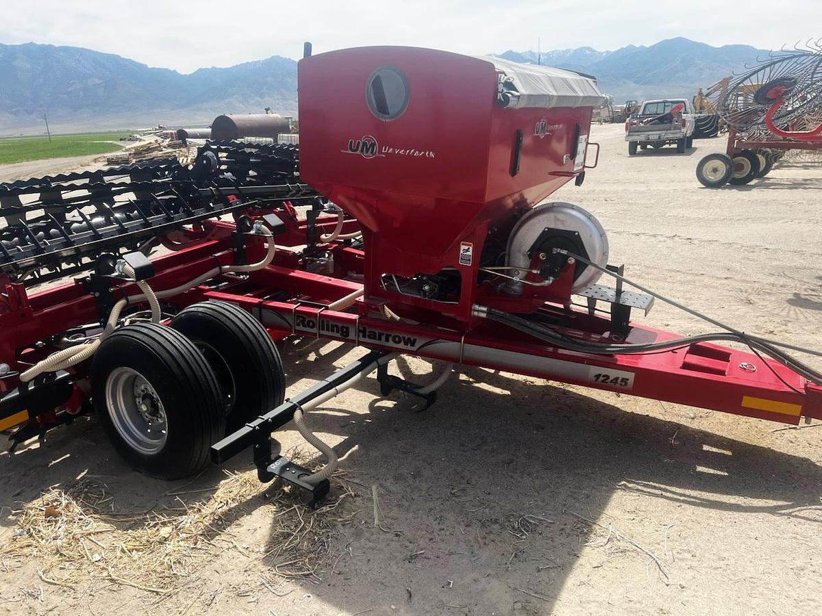 Used 2023 24' Unverferth 1245 Roller Harrow w/ Hay Seeder
