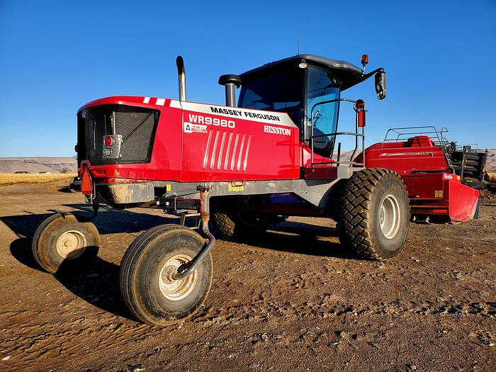 Used 2022 Massey Ferguson WR9980 Windrower w/ 115 hrs