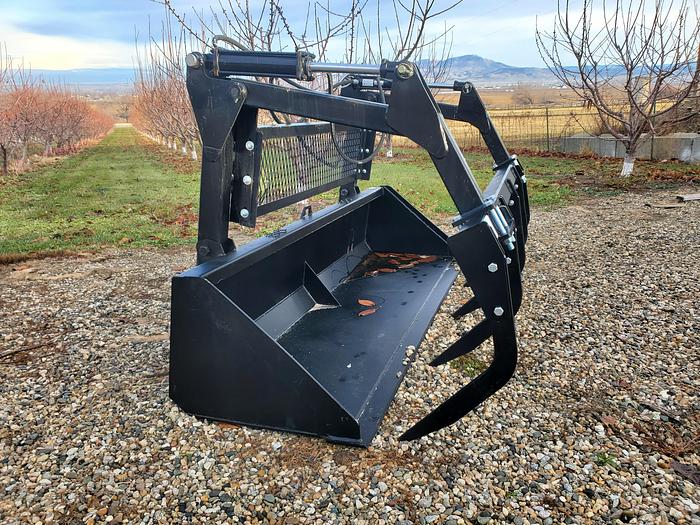 Used 96" Grapple Bucket for Skid Steer Attachment
