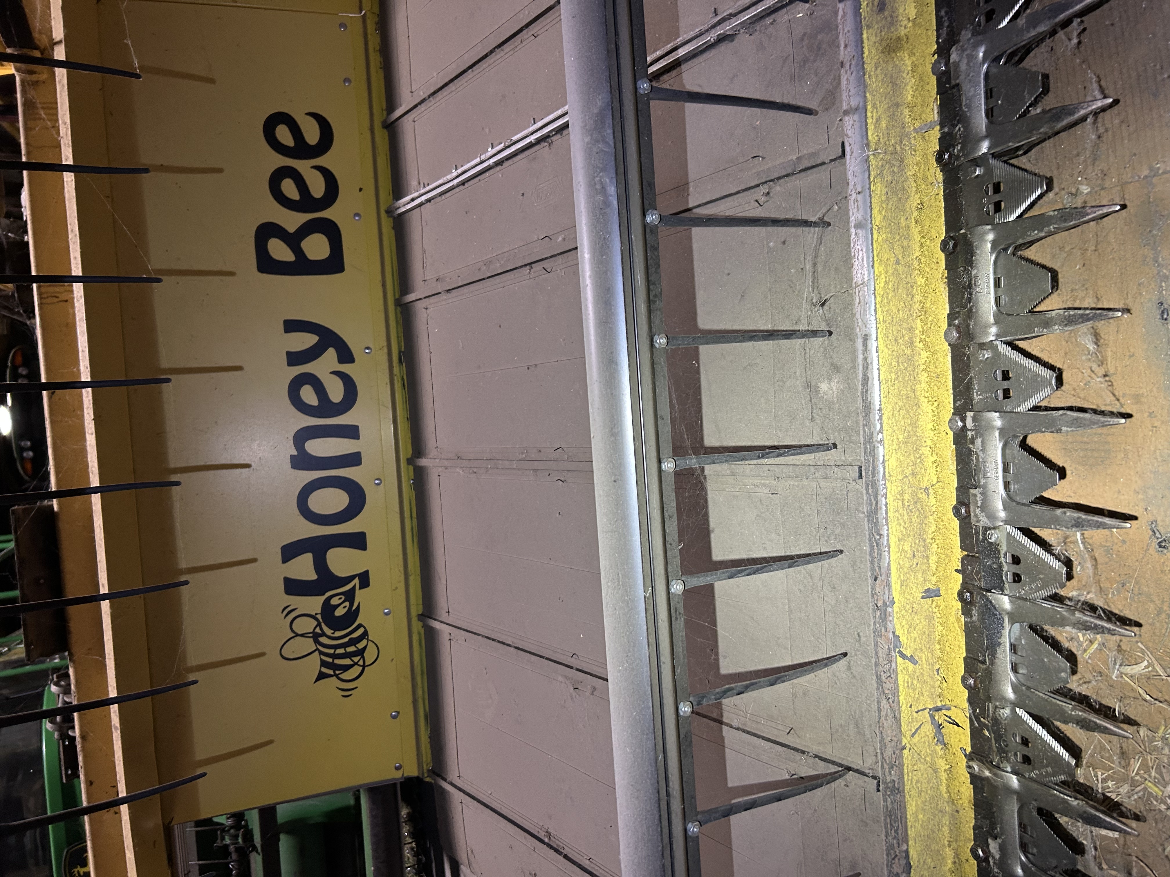Used 18' Honey Bee SP18 Draper Header for JD Windrower