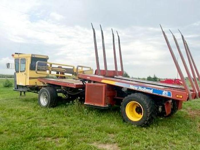Used 2008 New Holland H9880 Balewagon w/ Mil-Stak Clamp