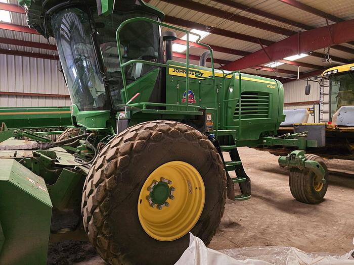 Used 2023 John Deere W235 Windrower w/ 500 eng hrs