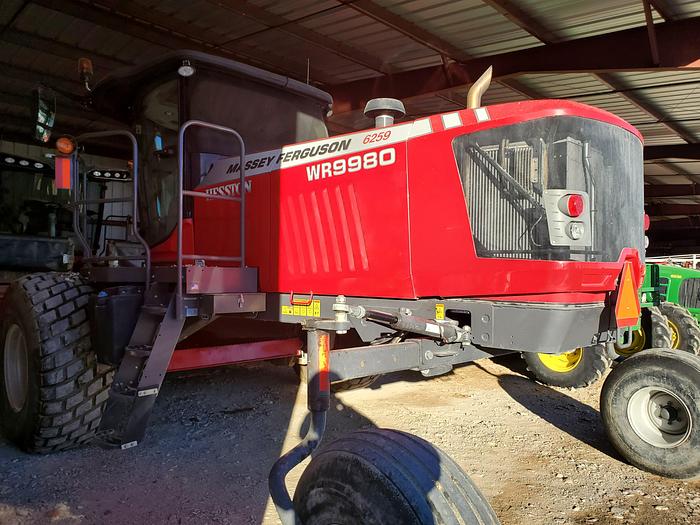 Used 2021 Massey Ferguson WR9980 Windrower w/ 885 hrs