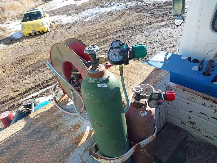 Used International 4900 Service Truck w/ Crane + Welder + Compressor + Torch