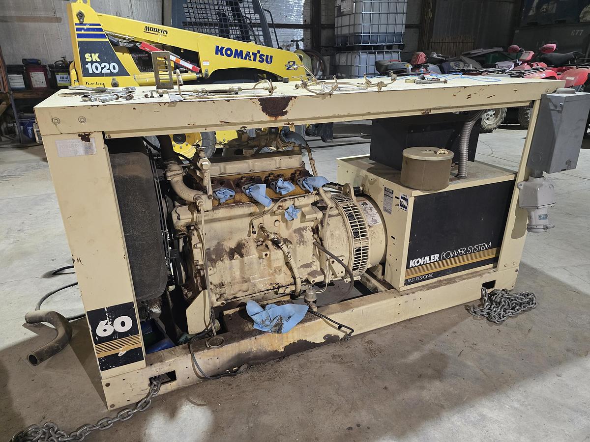Used Kohler 60KW Generator Set ** Needs Engine Work **