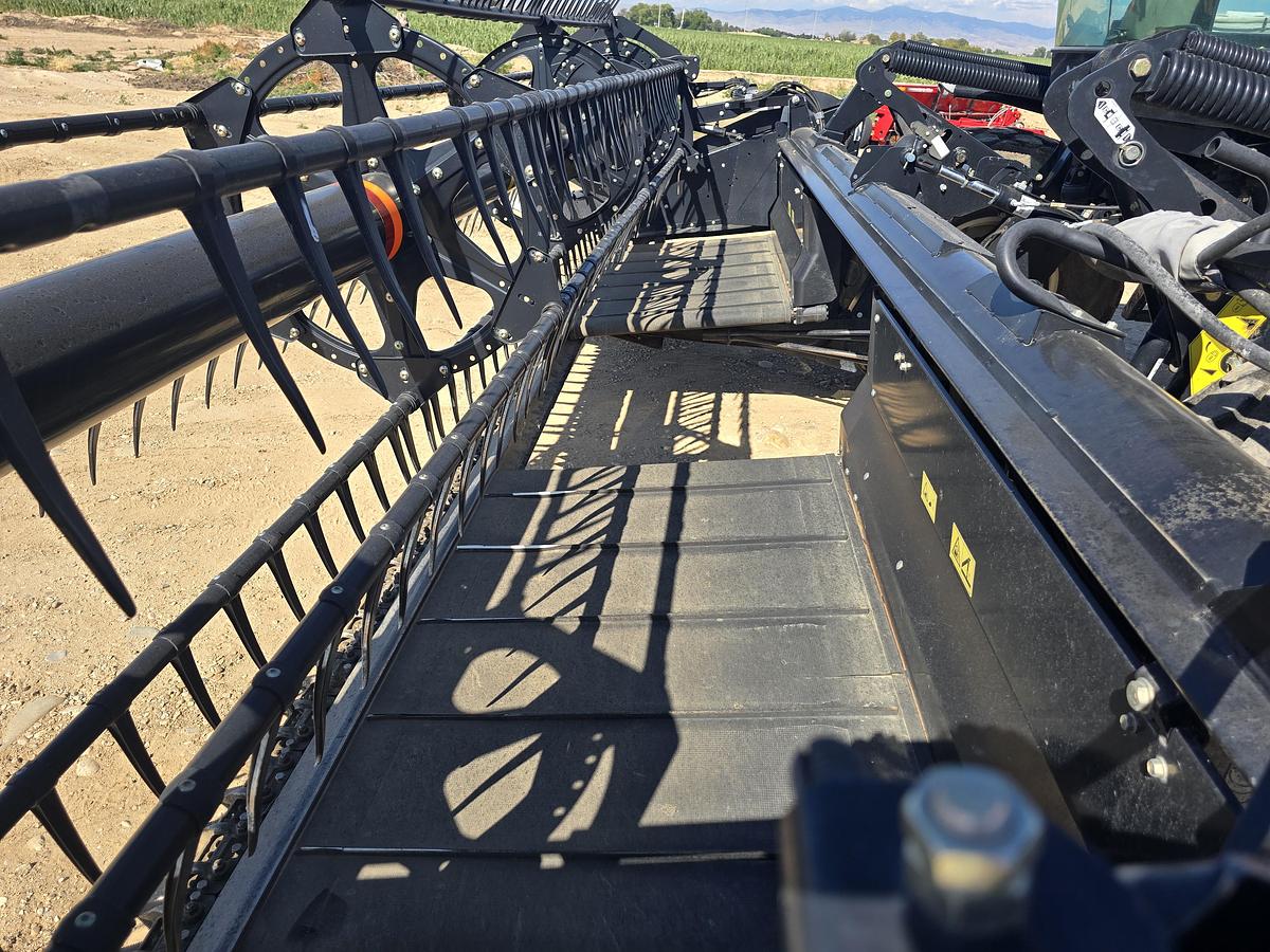 Used 20' MacDon M155 Windrower w/ Draper Head for Grass / Mint