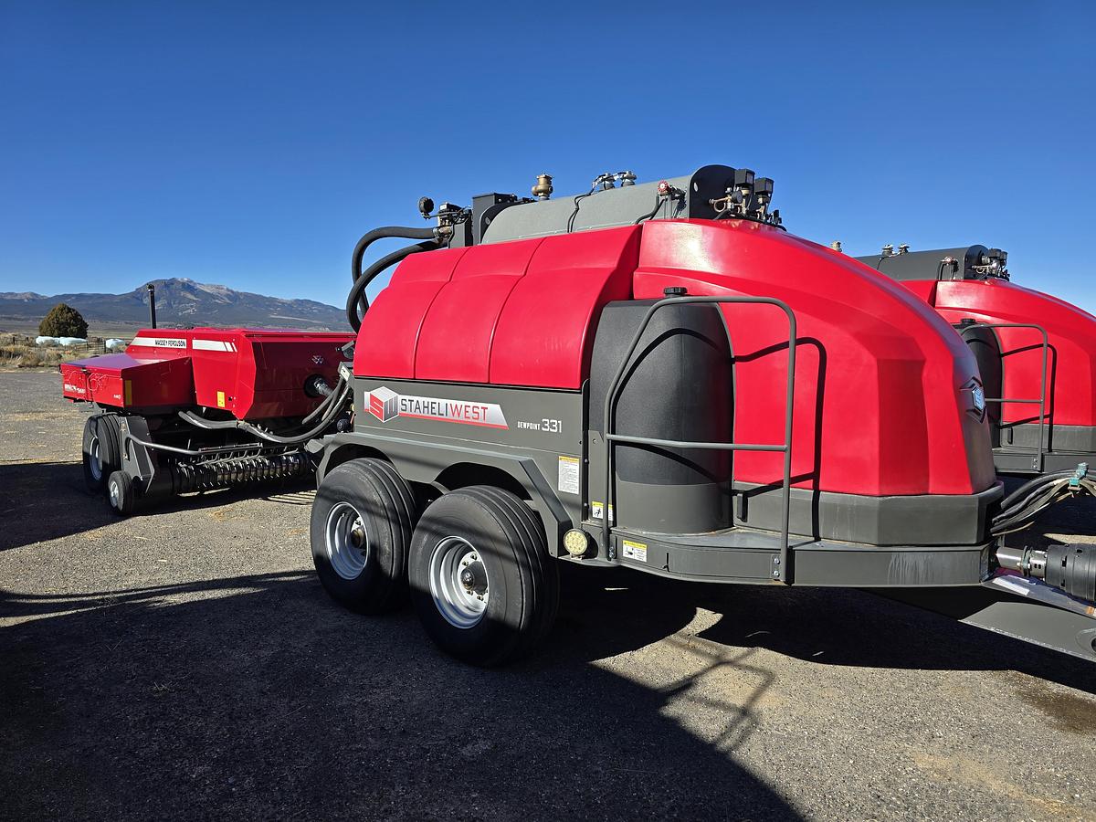 Used Massey Ferguson 1844S Baler + Staheli DewPoint 331 Hay Steamer