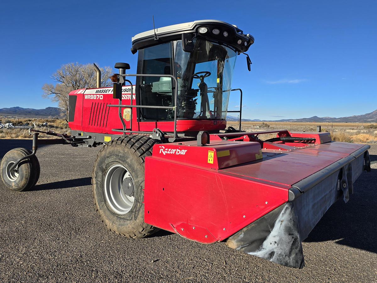 Used 2017 Massey Ferguson WR9870 Windrower w/ 700 hrs