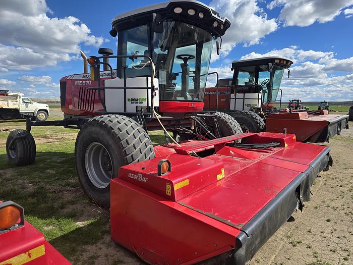 Used 2015 Massey Ferguson WR9870 Rotary Windrower w/ 1900 hrs