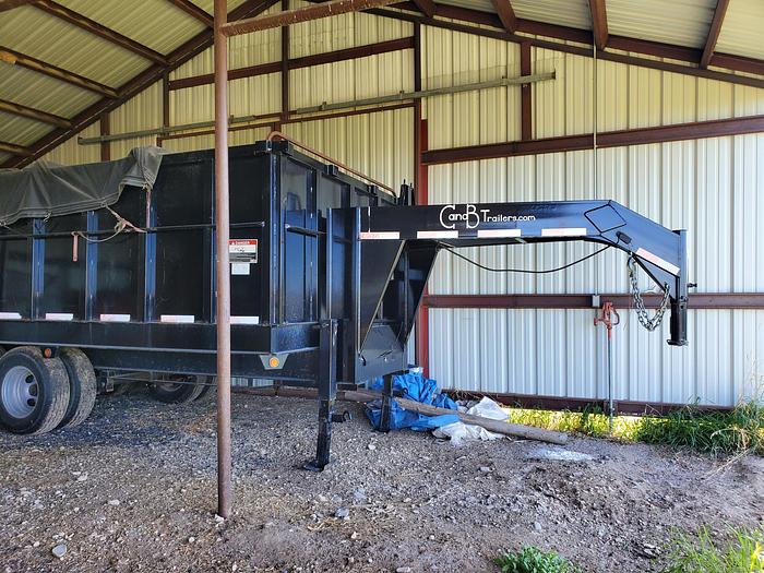 Used 2015 C&B 16' Dump Trailer - 20K gvwr