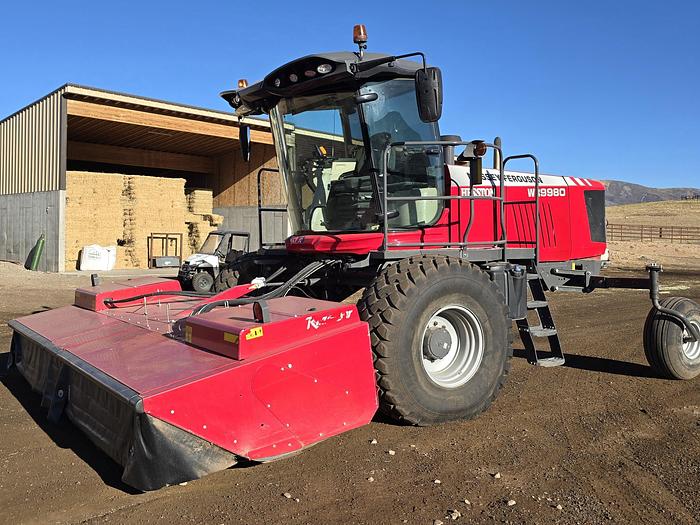 Used 2021 Massey Ferguson WR9980 Windrower w/ 400 eng hrs