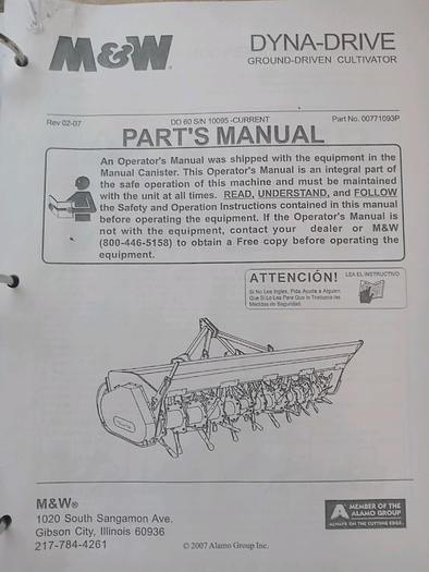 Used 13' Ace Dyna-Drive Rotary Cultivator w/ Lift Assist