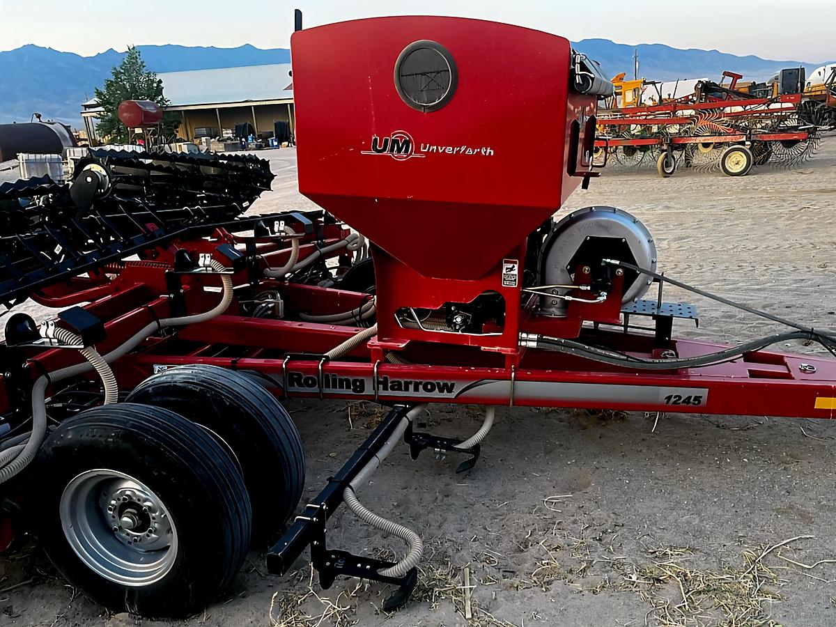 Used 2023 24' Unverferth 1245 Roller Harrow w/ Hay Seeder