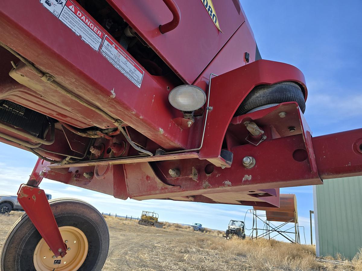 Used 2014 New Holland H8080 Rotary Windrower w/ Newer Header
