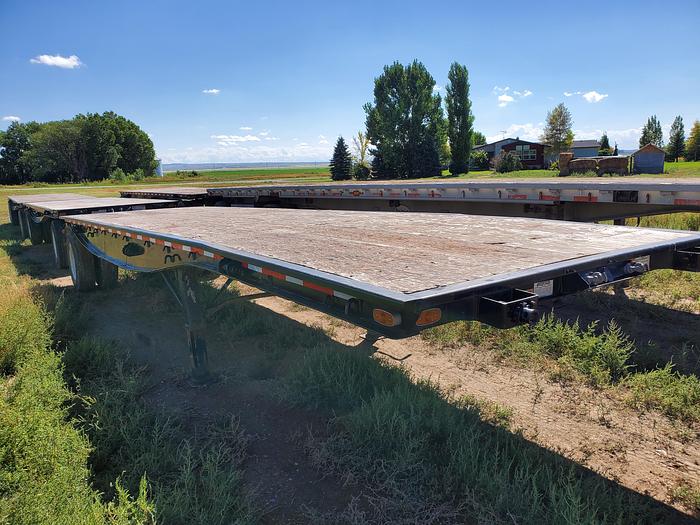Used 2016 Western Flatbed Triple Trailer Set - 30' + 24' + 24'