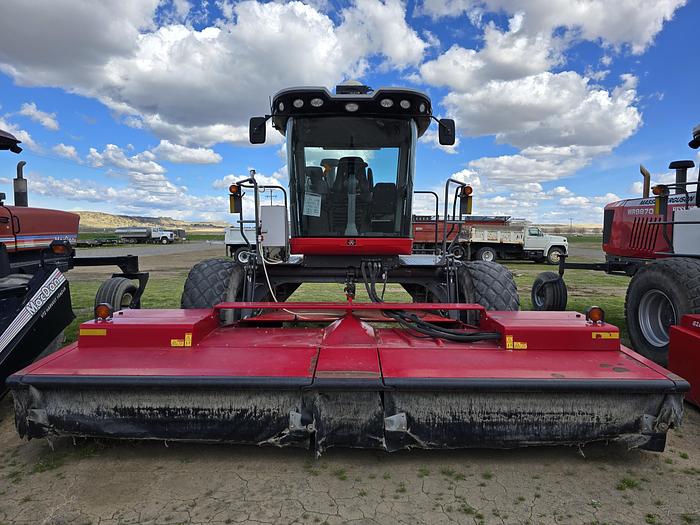 Used 2015 Massey Ferguson WR9870 Rotary Windrower w/ 1400 hrs