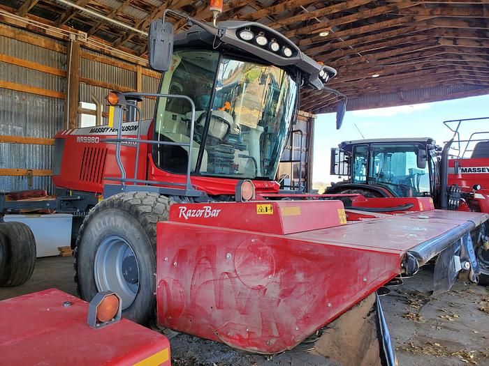 Used 2020 Massey Ferguson WR9980 Windrower w/ 1800 hrs