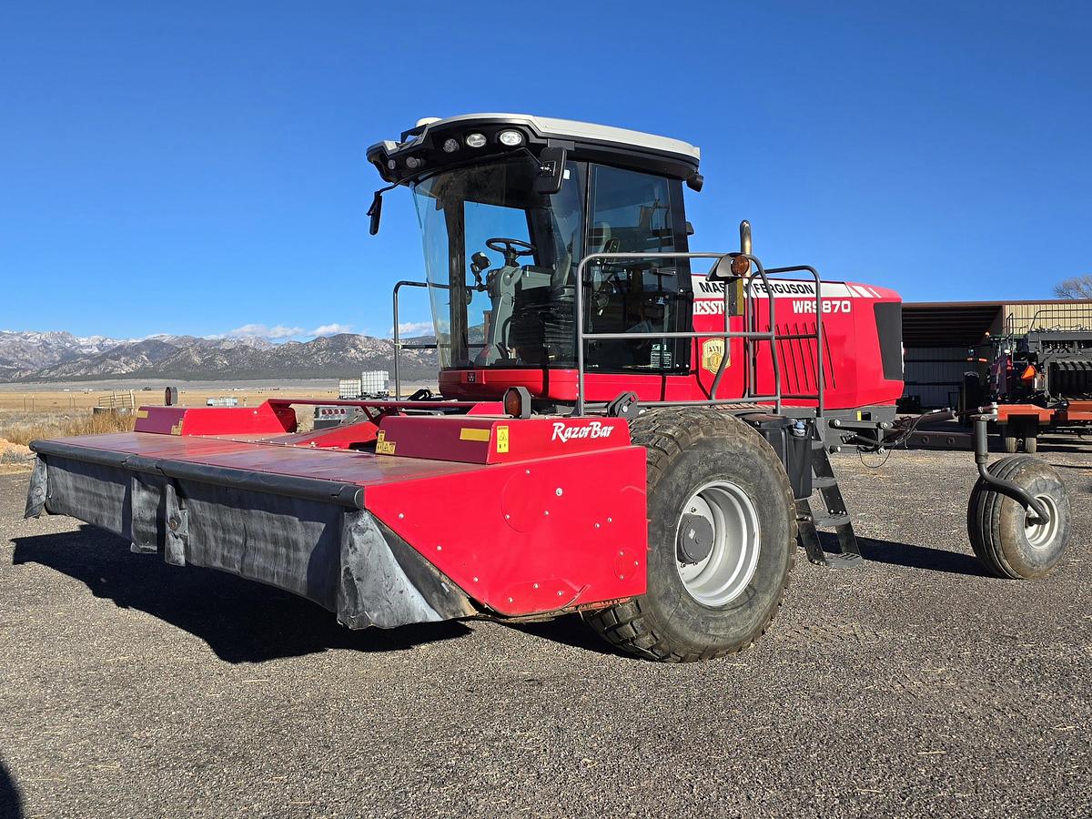 Used 2017 Massey Ferguson WR9870 Windrower w/ 700 hrs