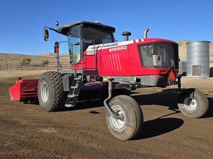 Used 2021 Massey Ferguson WR9980 Windrower w/ 400 eng hrs