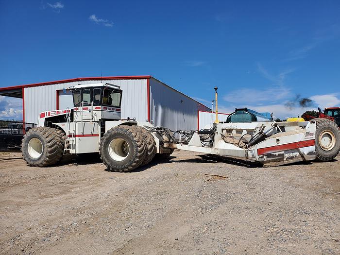 Used Big Bud 525/50 Tractor + 25 cyd Scraper w/ GPS