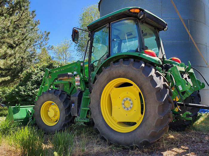 Used 2021 John Deere 6105E Tractor w/ Loader - 600 Hrs