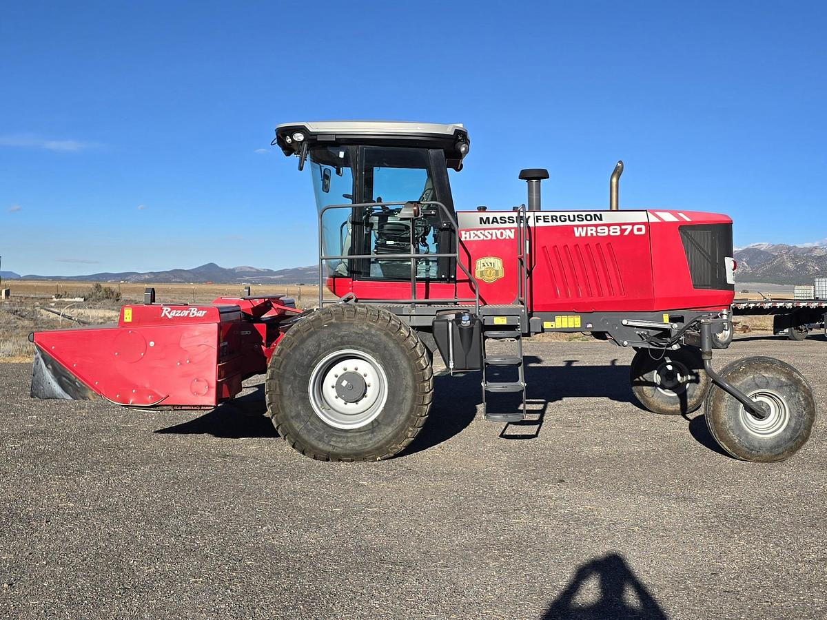 Used 2017 Massey Ferguson WR9870 Windrower w/ 700 hrs