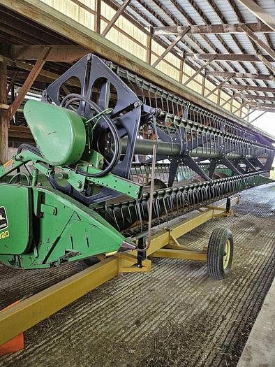 Used 1990 John Deere 9400 Combine w/ Grain Header
