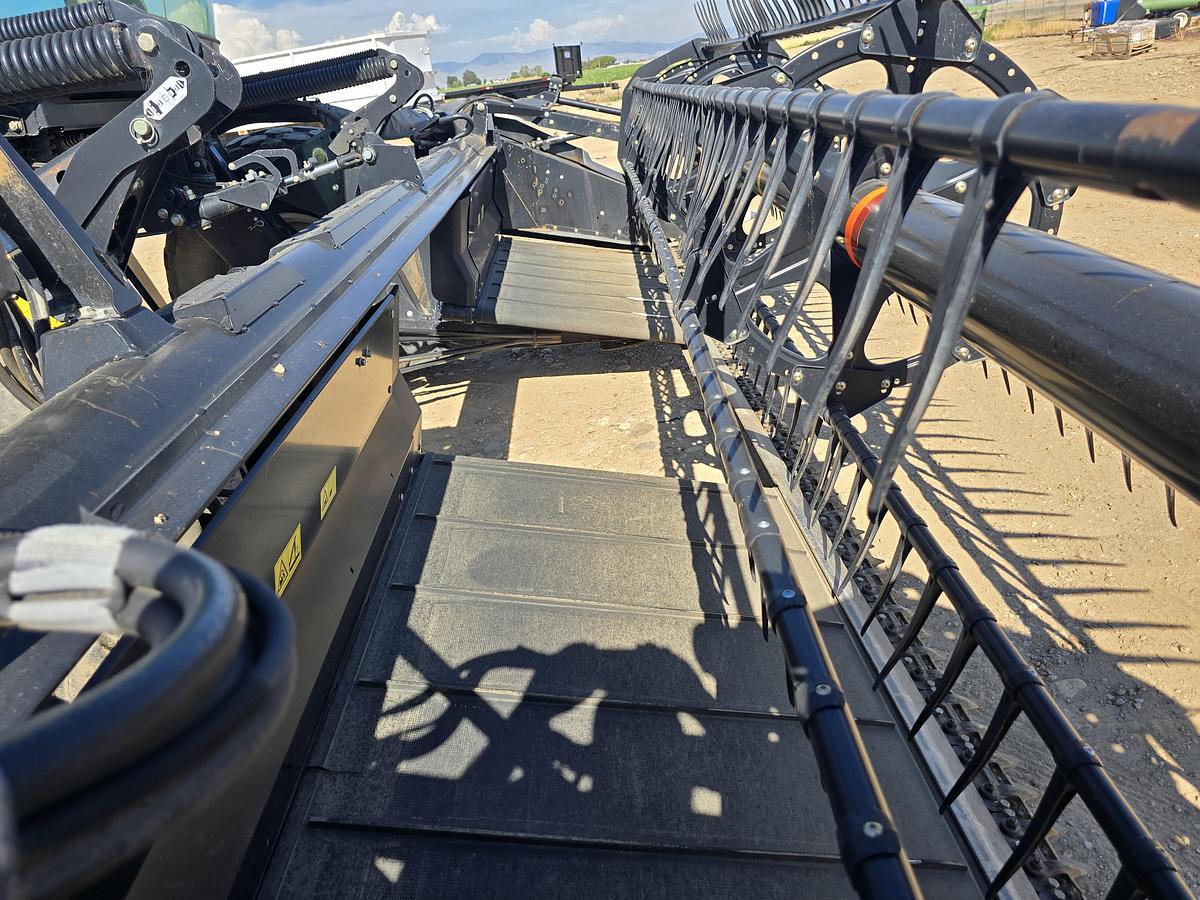 Used 20' MacDon M155 Windrower w/ Draper Head for Grass / Mint