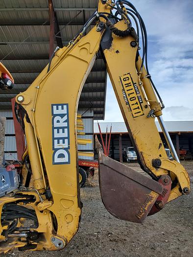 Used 2004 John Deere 410G Backhoe w/ Bale Fork + Bucket
