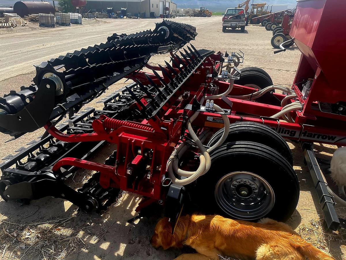 Used 2023 24' Unverferth 1245 Roller Harrow w/ Hay Seeder