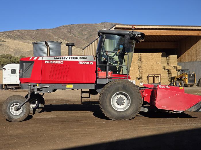 Used 2021 Massey Ferguson WR9980 Windrower w/ 400 eng hrs