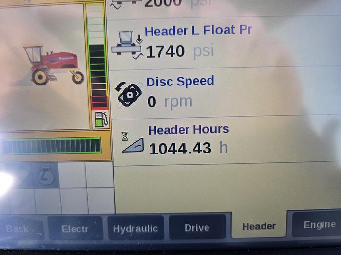 Used 2024 New Holland SR260 Plus Windrower w/ 1500 hrs