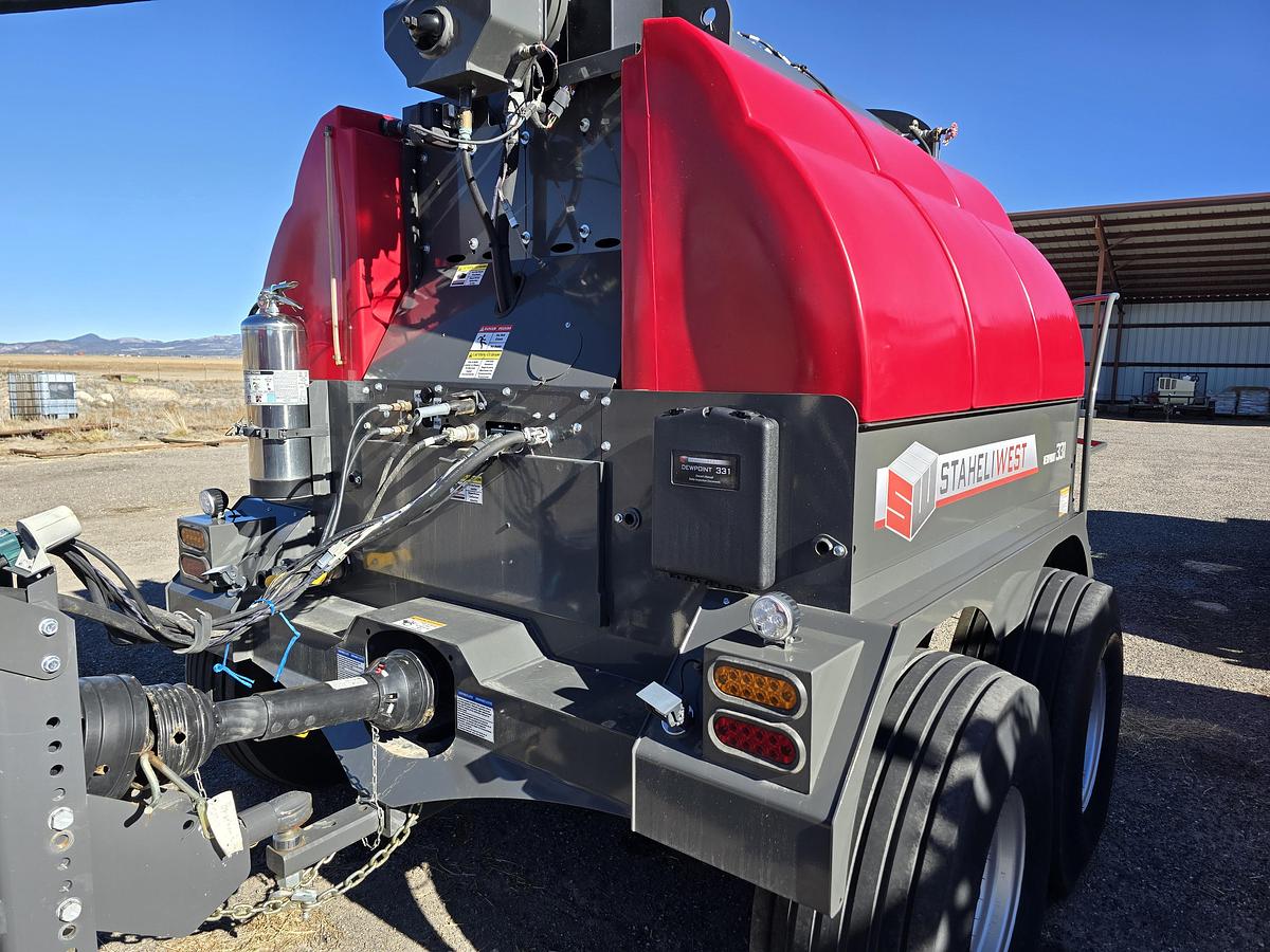 Used 2024 Massey Ferguson 1844S Baler + Staheli DewPoint 331 Hay Steamer