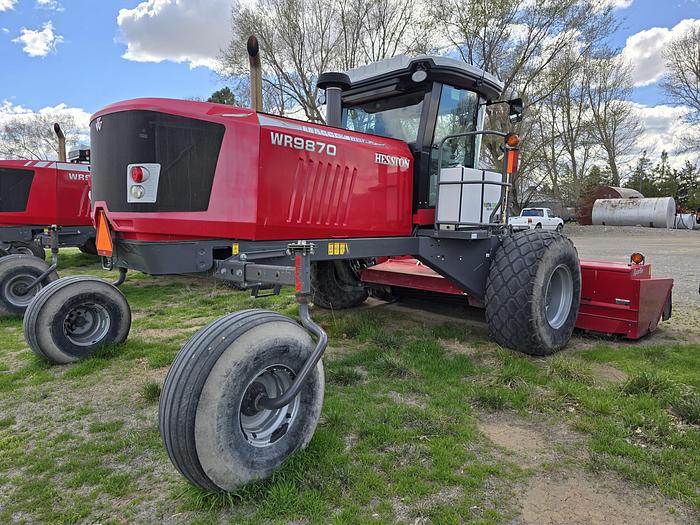 Used 2015 Massey Ferguson WR9870 Rotary Windrower w/ 1400 hrs